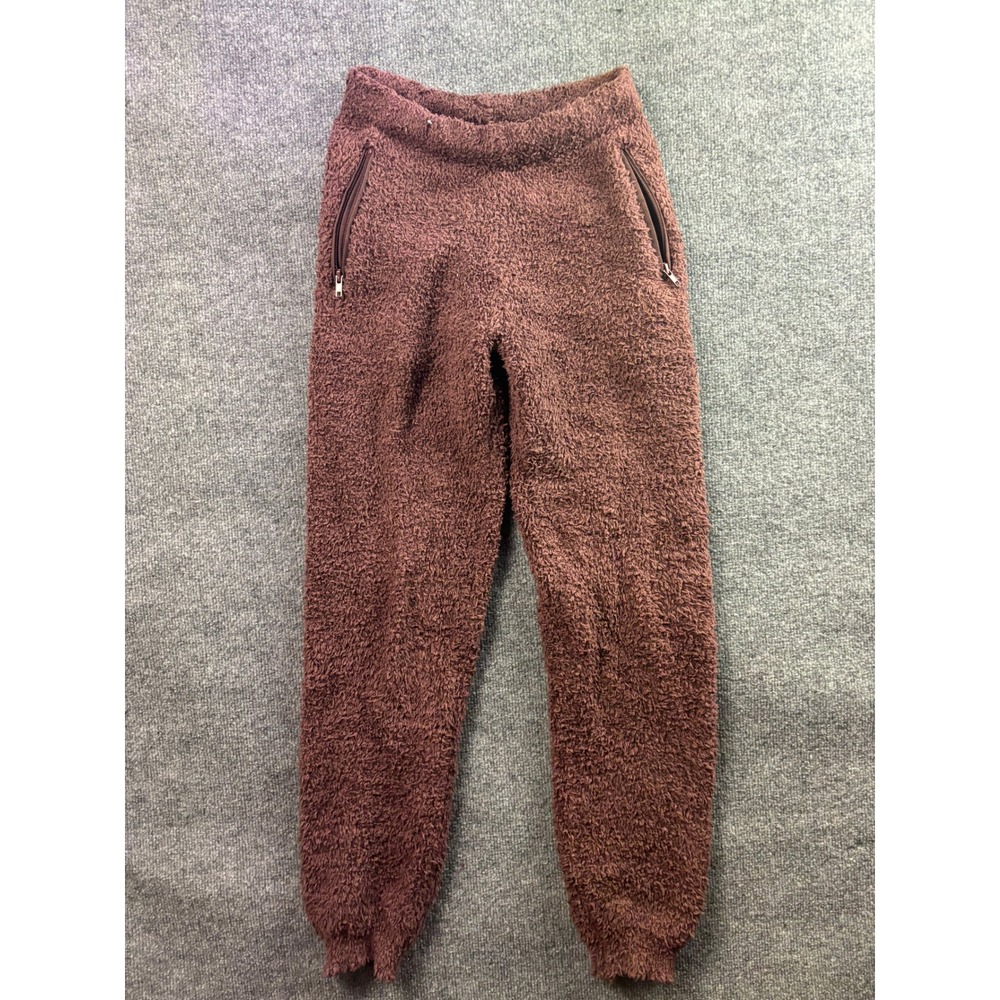 Skims Cozy Knit Jogger Women XXS/XS Brown Plush Loungewear Pants